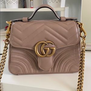 100% authentic GG Top Handle Gucci Marmont